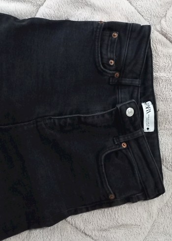 Kadın Siyah Normal Paça Kot Pantolon - Görsel 2