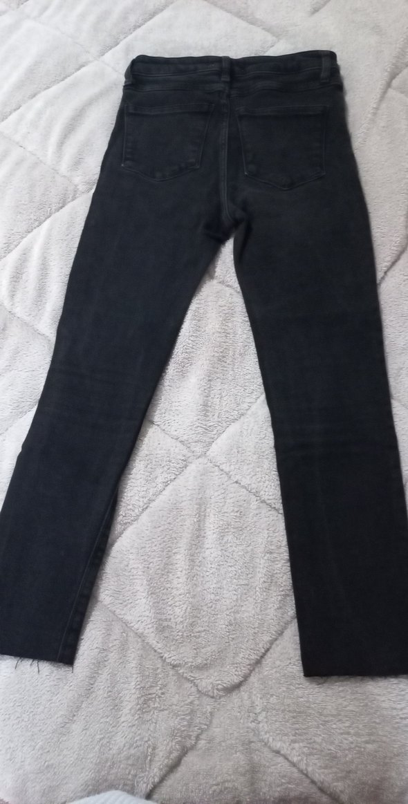 Kadın Siyah Normal Paça Kot Pantolon - Görsel 4