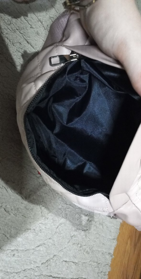 Pudra Pembesi Kapitoneli Kemerli Kadın Çantası - Görsel 5