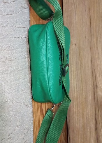 Yeşil Deri Buckled Street Wear Çanta - Görsel 5