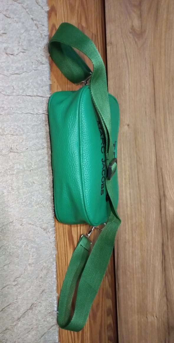 Yeşil Deri Buckled Street Wear Çanta - Görsel 5