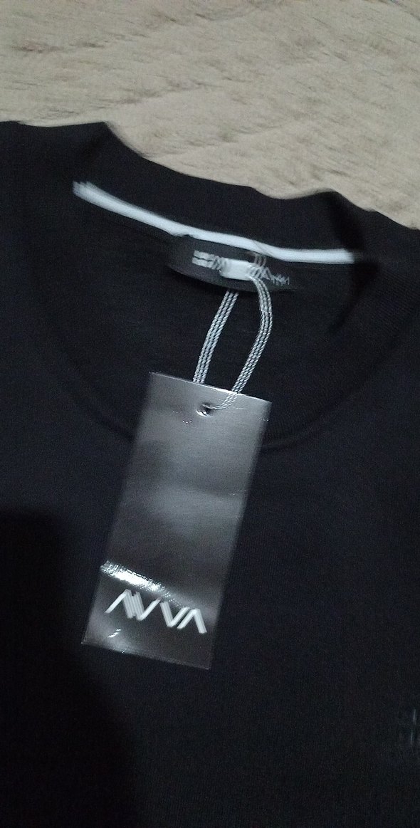 Siyah Oversize Erkek Sweatshirt - Görsel 2