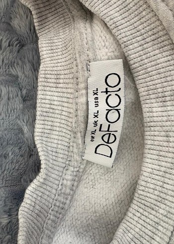 Gri Kadın Bisiklet Yaka Basic Sweatshirt - Görsel 4