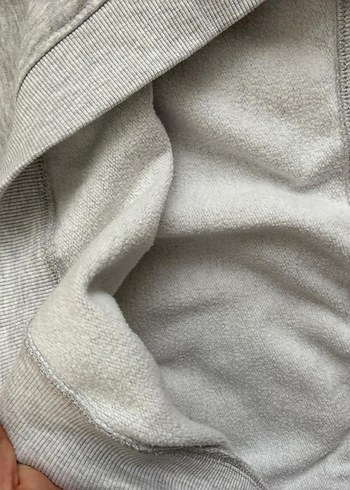 Gri Kadın Bisiklet Yaka Basic Sweatshirt - Görsel 3