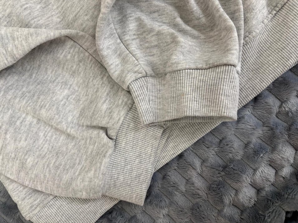 Gri Kadın Bisiklet Yaka Basic Sweatshirt - Görsel 5