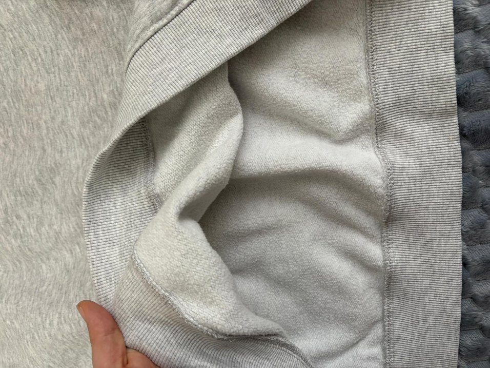 Gri Kadın Bisiklet Yaka Basic Sweatshirt - Görsel 3