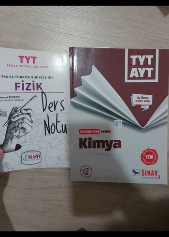 TYT AYT kimya sınav yayınları konu anlatımı soru kitabı tyt fizi