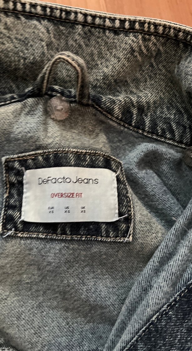 Gri denim ceket erkek - Görsel 2