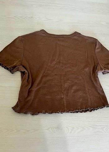 Kahverengi Renkli Tişört - Görsel 2