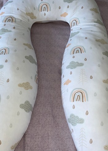 Bej Desenli Hamile ve Emzirme Yastığı - Görsel 2