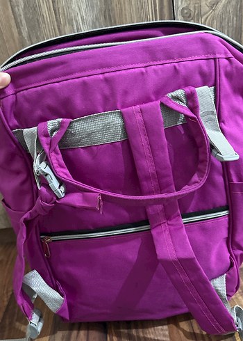 Mor Bebek Çantası, Çok Renkli, Desensiz - Görsel 3