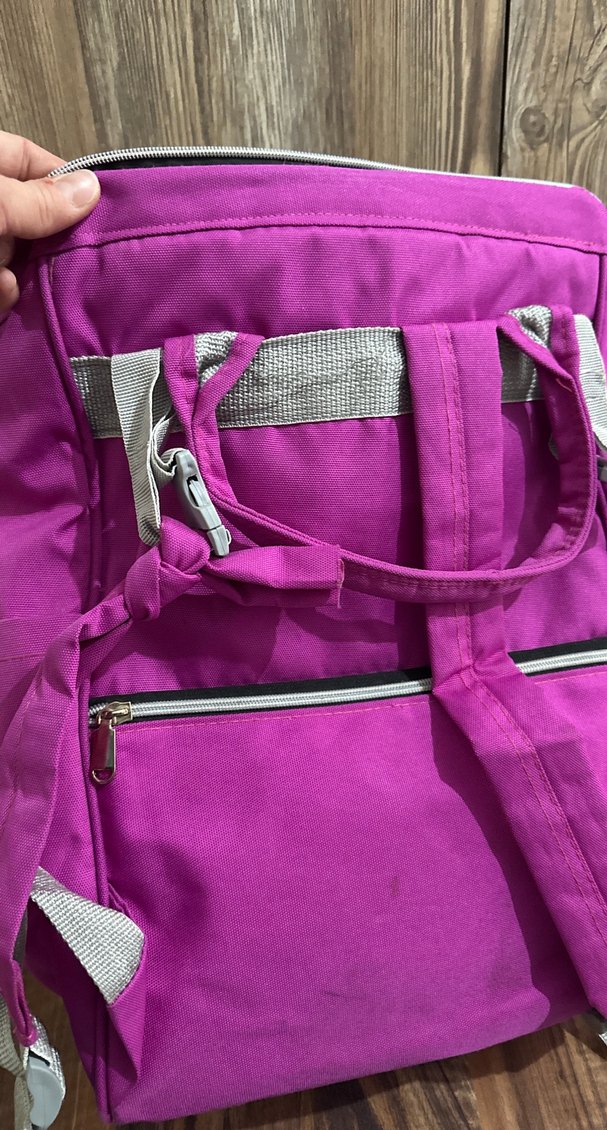 Mor Bebek Çantası, Çok Renkli, Desensiz - Görsel 4