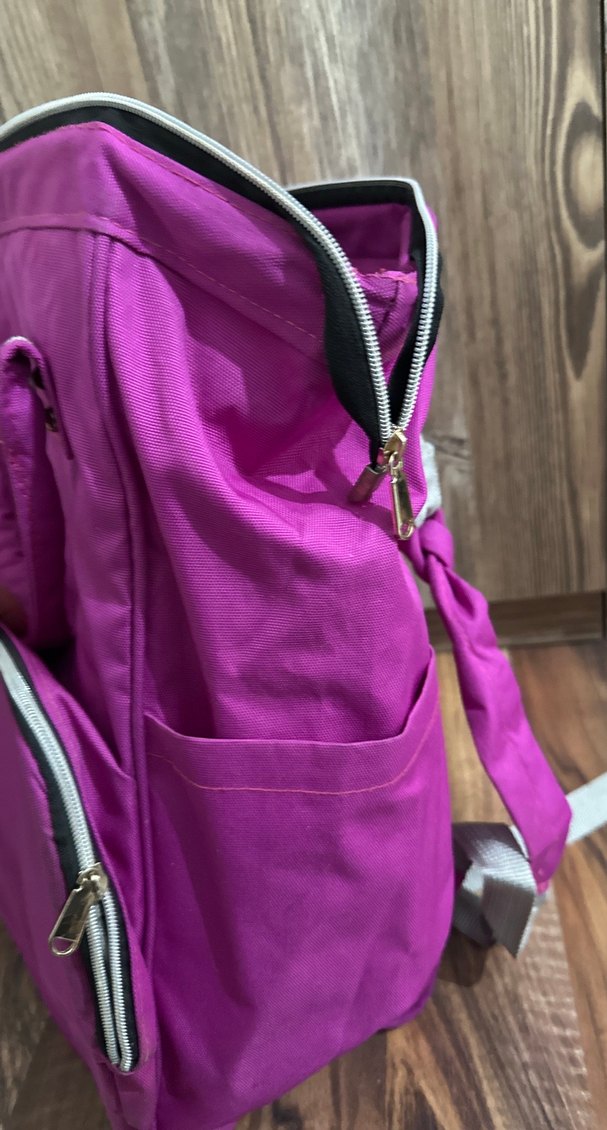 Mor Bebek Çantası, Çok Renkli, Desensiz - Görsel 2