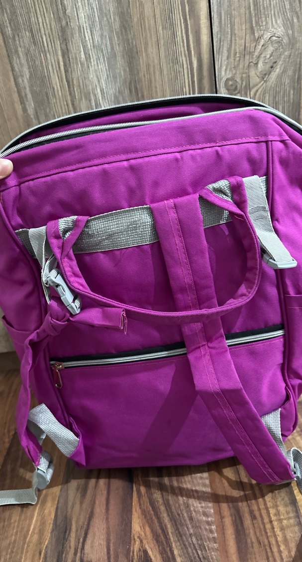 Mor Bebek Çantası, Çok Renkli, Desensiz - Görsel 3