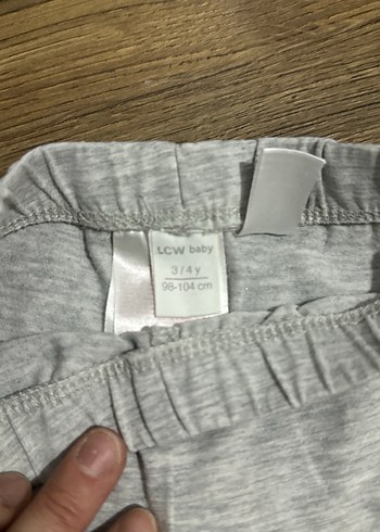 Gri Çiçek Baskılı Kız Tayt - Görsel 3