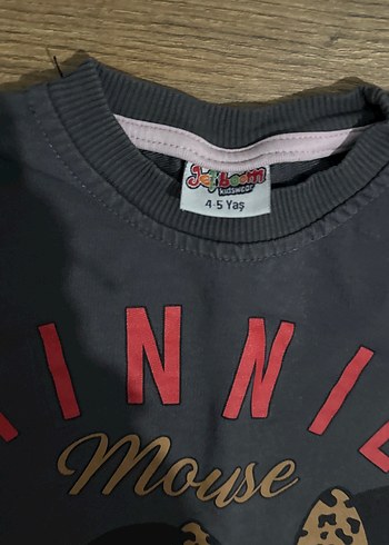 Kız Çocuk Kahverengi Leopar Desenli Sweatshirt ve Pantolon - Görsel 5