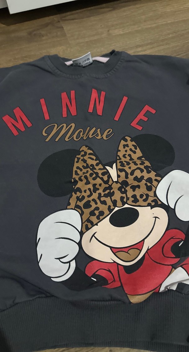 Kız Çocuk Kahverengi Leopar Desenli Sweatshirt ve Pantolon - Görsel 4