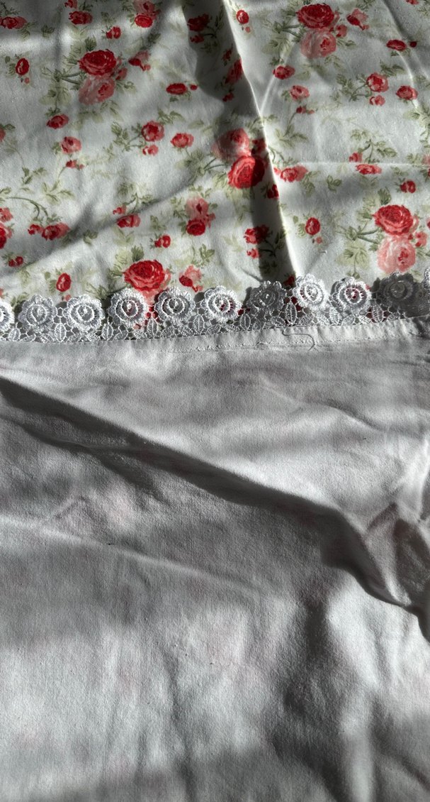 Dantel Detaylı Beyaz Çiçekli bebek örtüsü - Görsel 3
