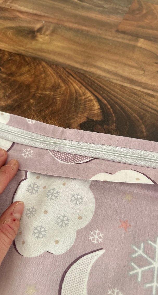 Pembe Bulut ve Ay Desenli Çocuk Nevresim - Görsel 2