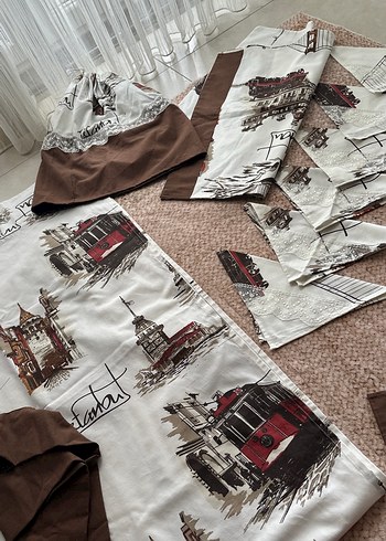 Baskılı Vintage Mutfak takımı - Görsel 4