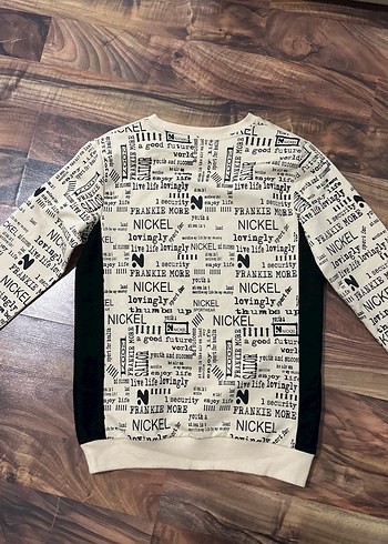 Baskılı Erkek Sweatshirt Pamuklu Rahat Kesim - Görsel 2