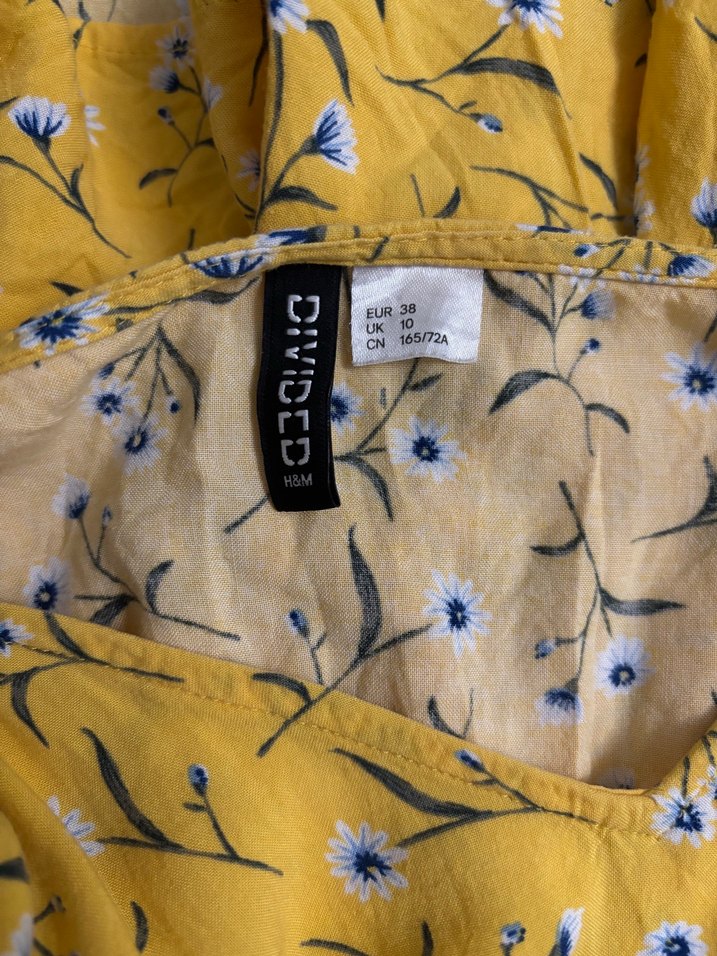 Sarı Çiçekli Askılı Kadın Tulum - Görsel 3