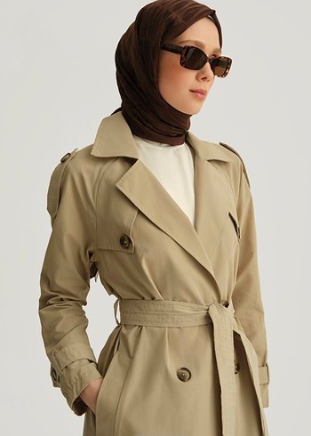 Armine Trençkot Küf Yeşili *yeni* - Görsel 3