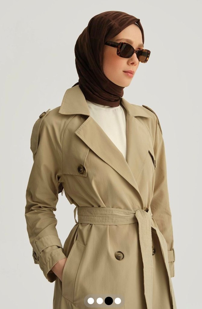 Armine Trençkot Küf Yeşili *yeni* - Görsel 3