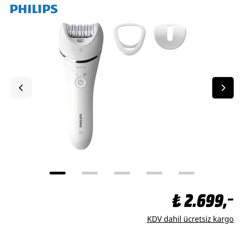 PHILIPS BRE700/05 Islak ve Kuru Epilasyon Cihazı - Görsel 3