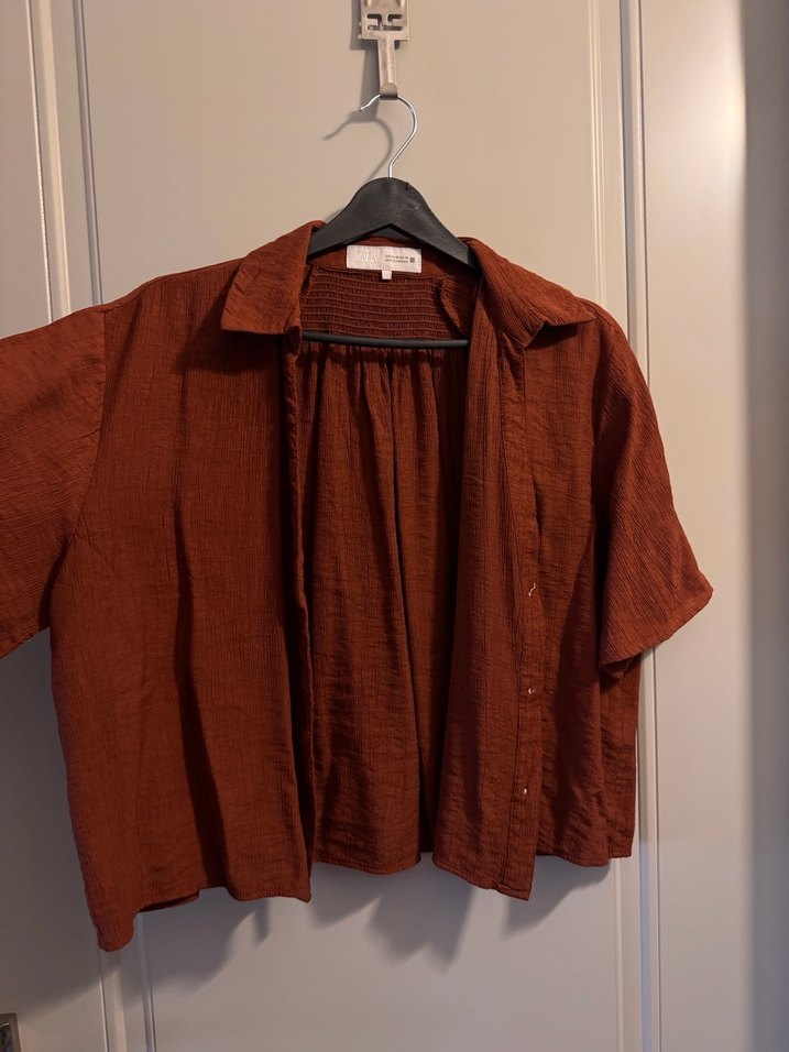 Zara kiremit rengi takım - Görsel 5