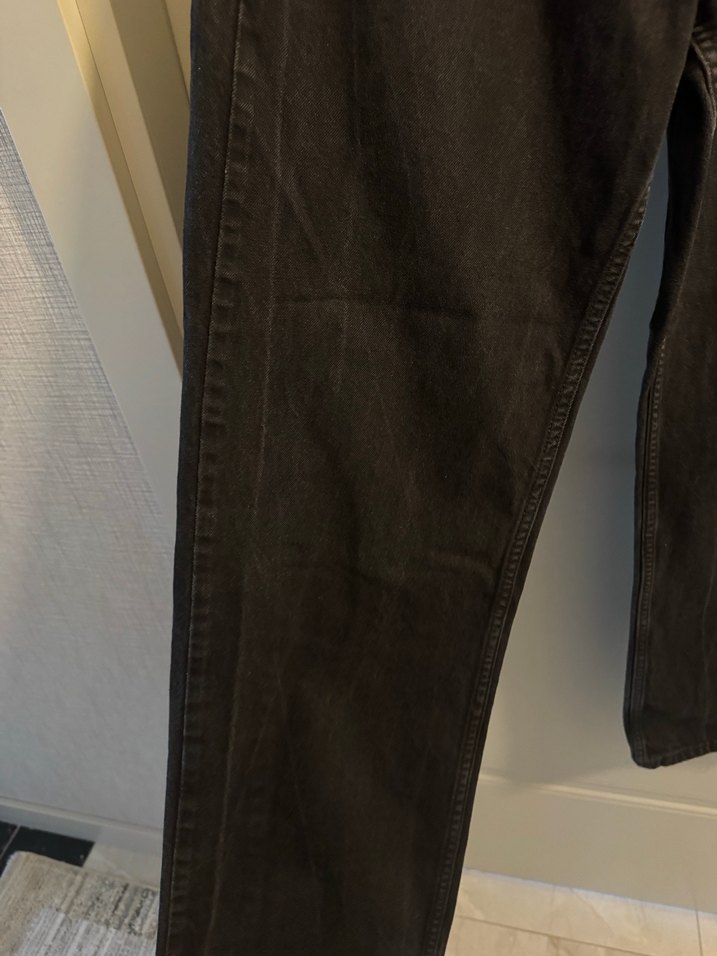 Hm Kadın Siyah Bol Kesim Kot Pantolon - Görsel 4