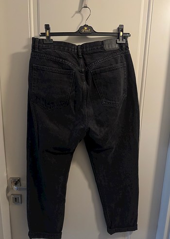 Pull and bear Siyah kadın pantalon - Görsel 4