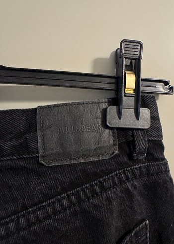 Pull and bear Siyah kadın pantalon - Görsel 5