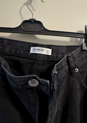 Pull and bear Siyah kadın pantalon - Görsel 3