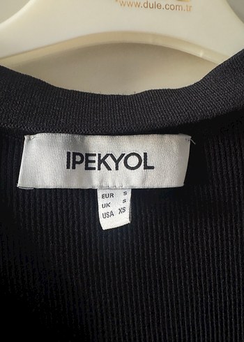 IPEKYOL Siyah V Yaka Triko Bluz - Görsel 2