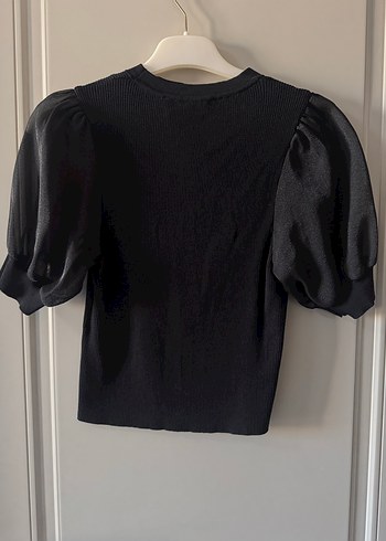 IPEKYOL Siyah V Yaka Triko Bluz - Görsel 4