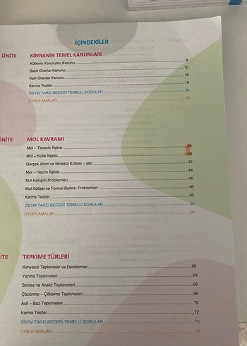 Miray 10. Sınıf Fizik ve Kimya Soru Bankası