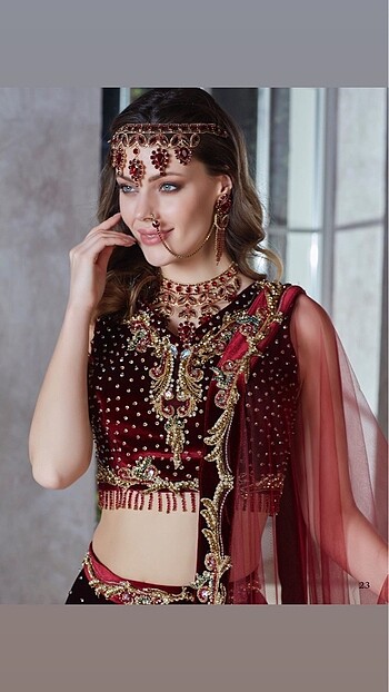 Tasarımcı Hint model Bindallı