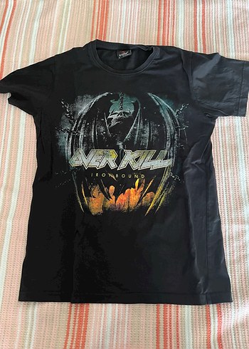 Rock Punk Siyah Baskılı Tişört