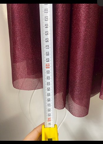 Bordo Uzun Kollu Salaş Uzun Elbise - Görsel 3