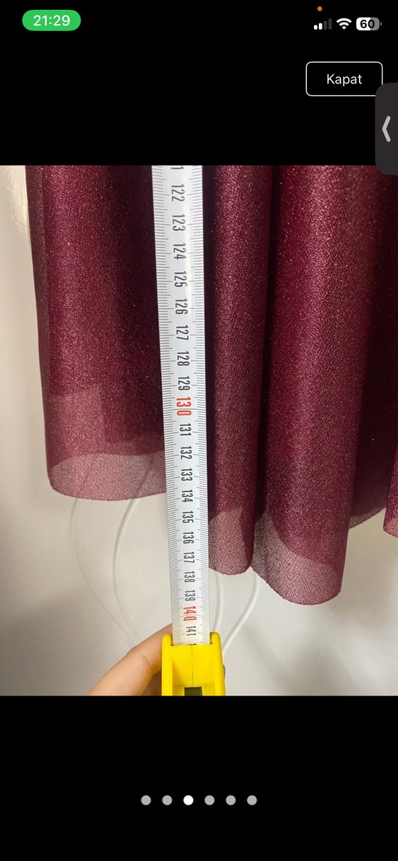 Bordo Uzun Kollu Salaş Uzun Elbise - Görsel 3