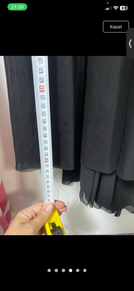 Siyah Uzun V Yaka Kolsuz Kadın Elbise - Görsel 4