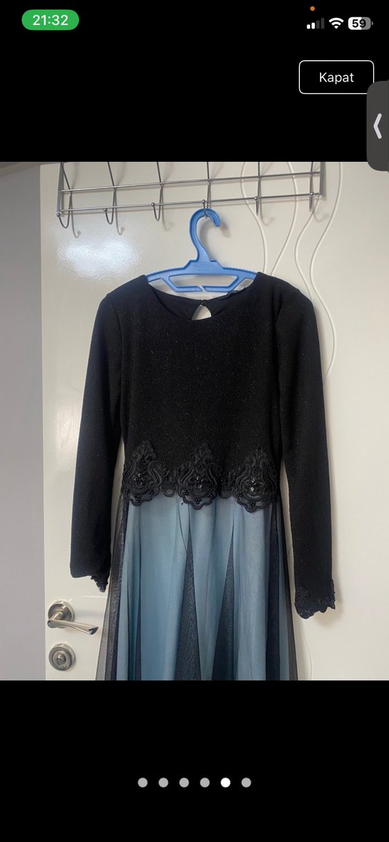 Tesettür simli abiye - Görsel 5