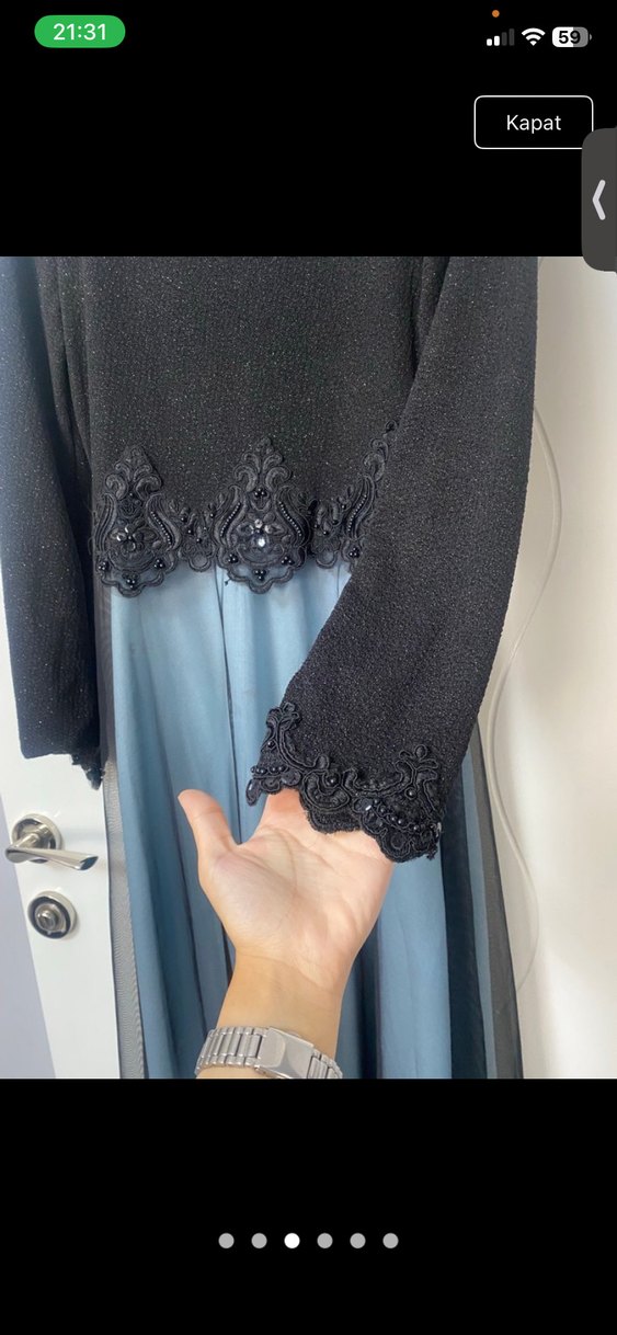 Tesettür simli abiye - Görsel 3