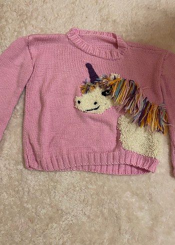 Pembe Kız Çocuk Kazak