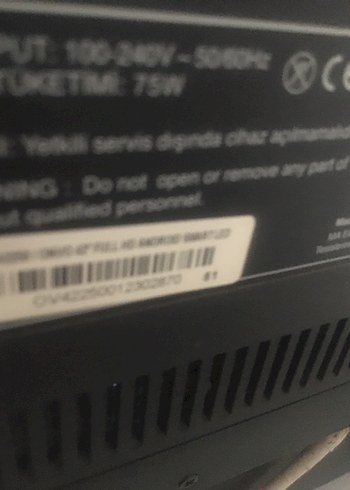 Siyah Onvo tv - Görsel 2