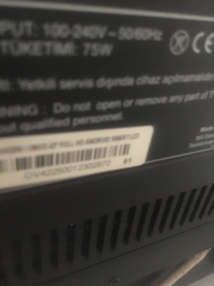 Siyah Onvo tv - Görsel 2