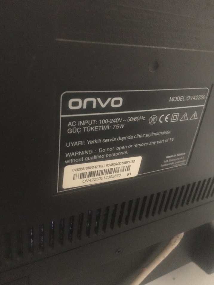 Siyah Onvo tv - Görsel 3