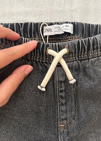 4 Yaş Beden Zara Erkek Çocuk Kargo Jogger Jean