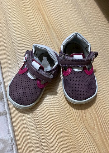 Mor Cırtcırtlı Kız Bebek İlk Adım Ayakkabısı - Görsel 2